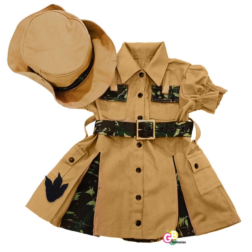 Roupa safari hot sale mulher