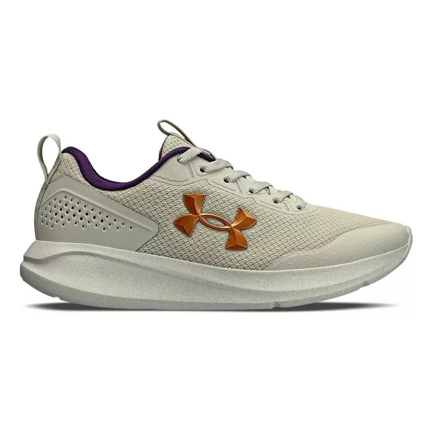 TENIS UNDER ARMOUR ESSENTIAL PRETO/LARANJA/ESCURO - Qtal Sports