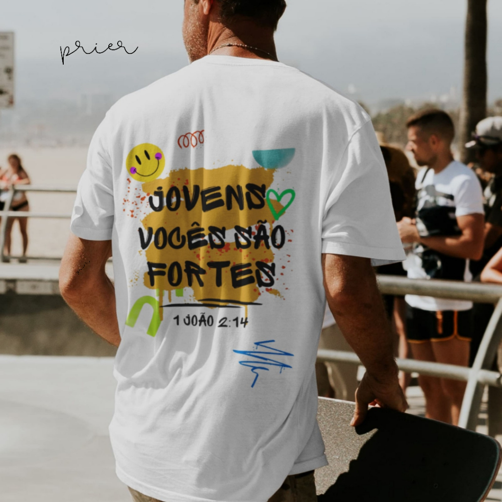 BLUSA EVANGELICA VERSICULO BIBLICO JOVENS ESTAMPA GRANDE Shopee
