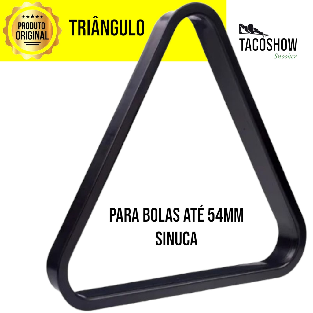 Triângulo preto para jogo de bolas em plástico - BILHAR EL CONDOR