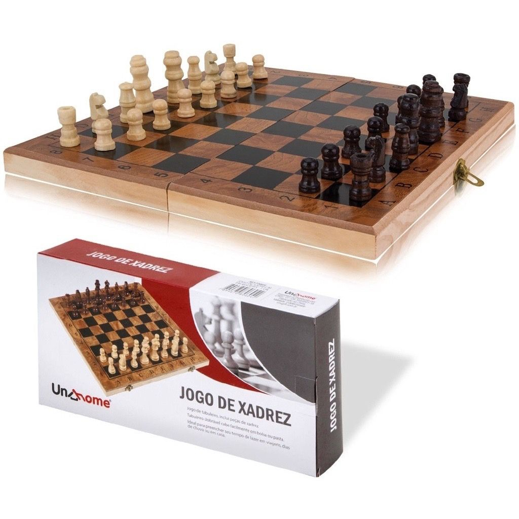 Jogo de Xadrez – Modelo Profissional sem Tabuleiro - Casa do Psicopedagogo