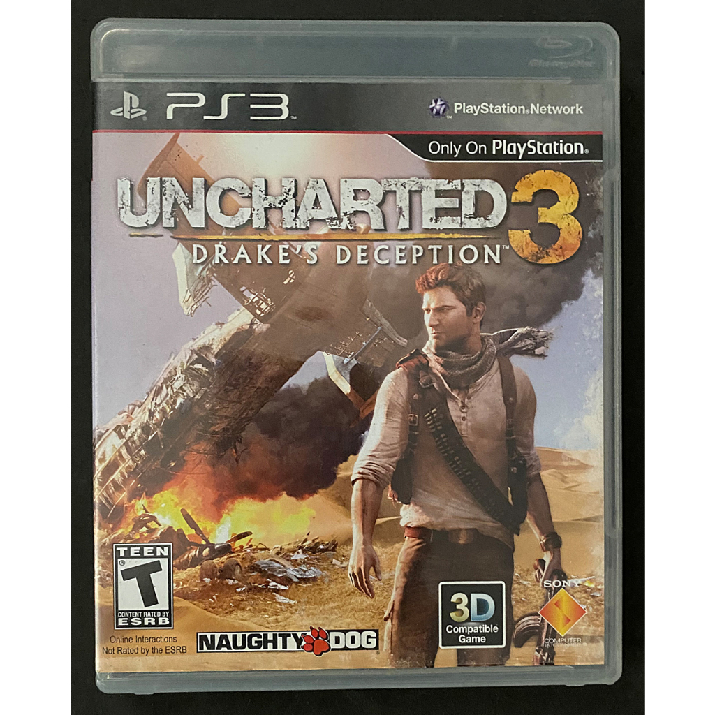 Jogo Uncharted 3 - Ps3 - Mídia Física - Capa Raríssima