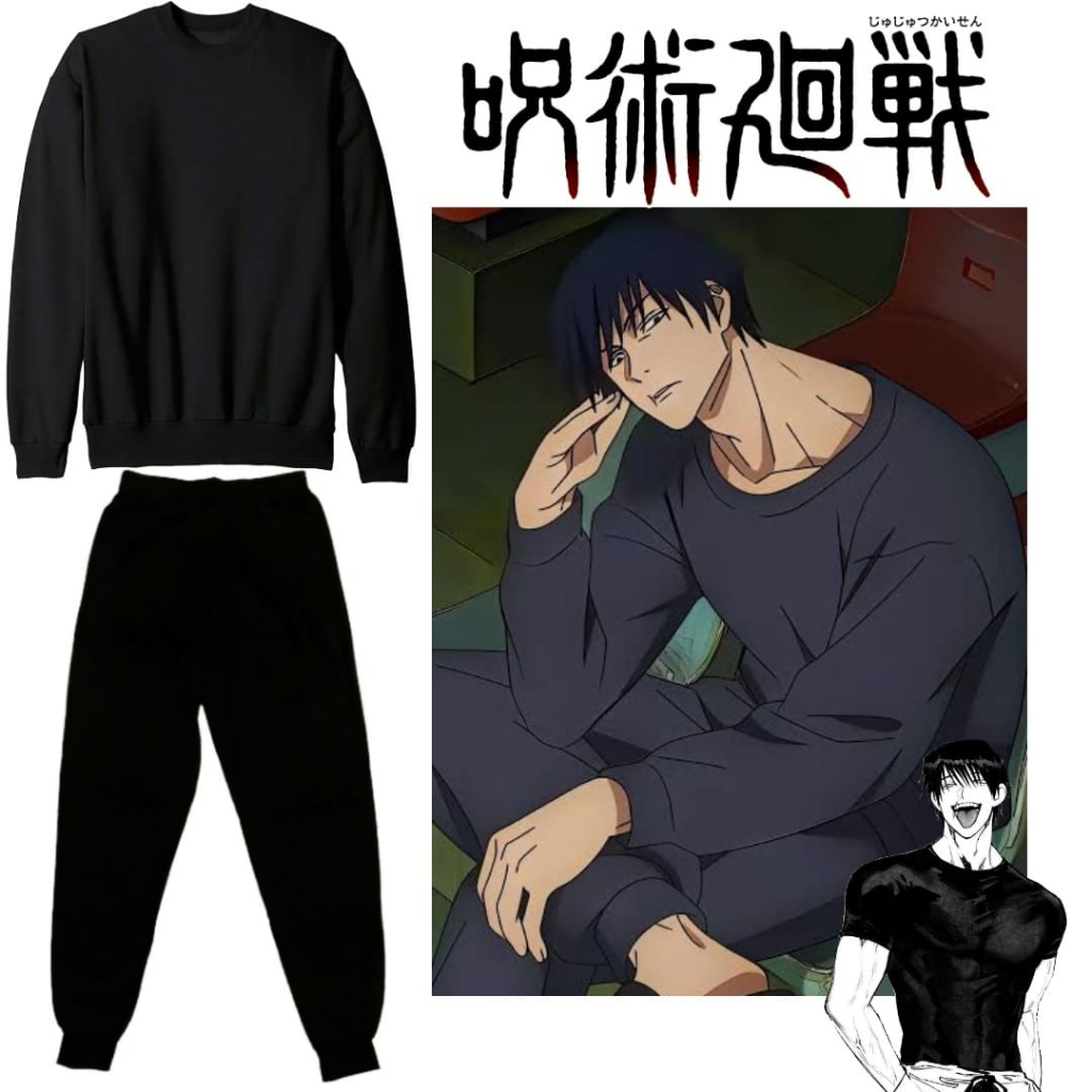 Conjunto moletom Toji Fushiguro Jujutsu kaisen anime cosplay | Shopee Brasil