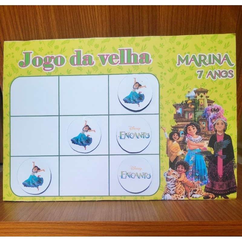 Princesas Disney jogo da velha