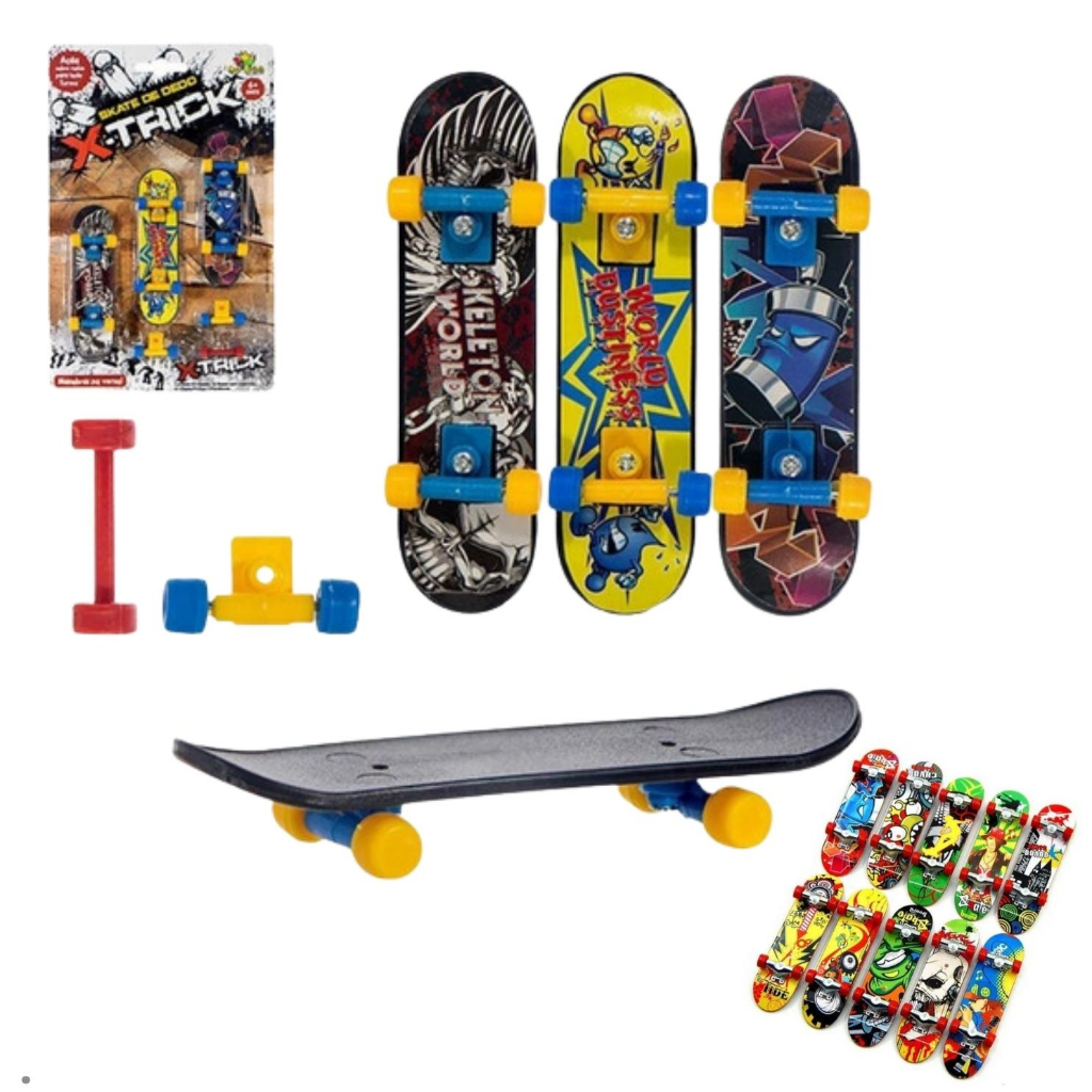 Skate de Dedo Tech Deck Pack com 6 Sortido -Sunny