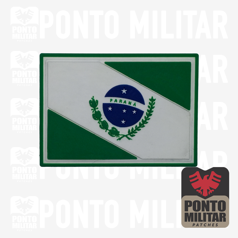Bandeira Do Paraná Emborrachado Airsoft Patch - Ponto militar