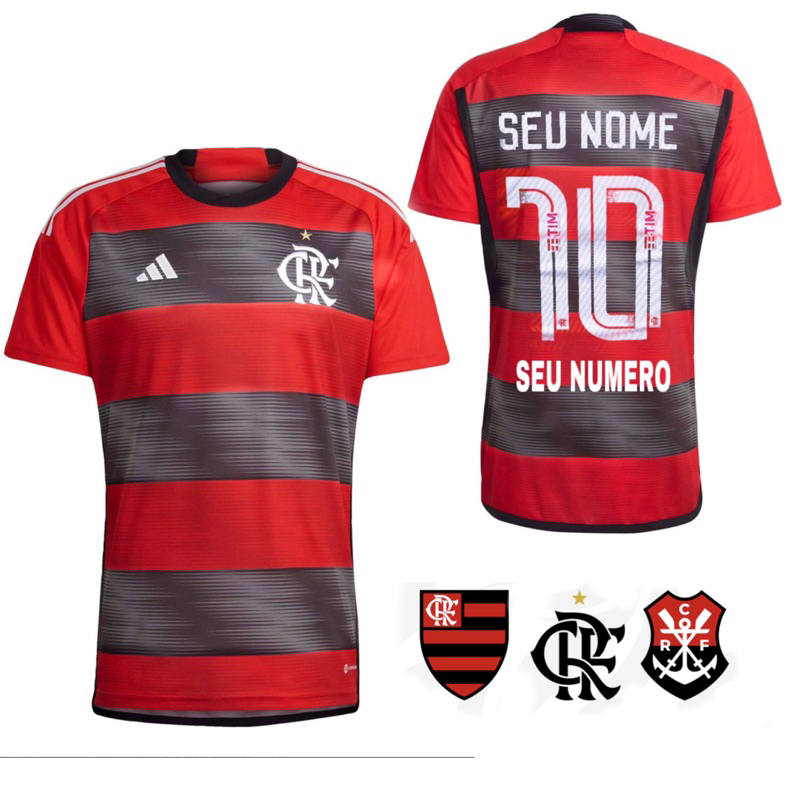 Body Flamengo I 2023/2024 + BRINDE Nome e número personalizável