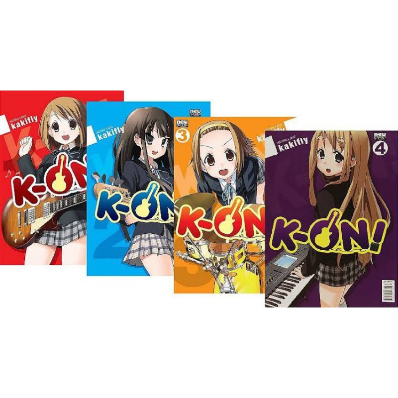 Mangás K-on Nº 1 Ao 4 + Colégio E Faculdade ( Frete Grátis