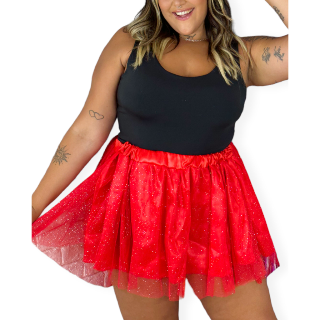 Saia de tule plus size sale carnaval