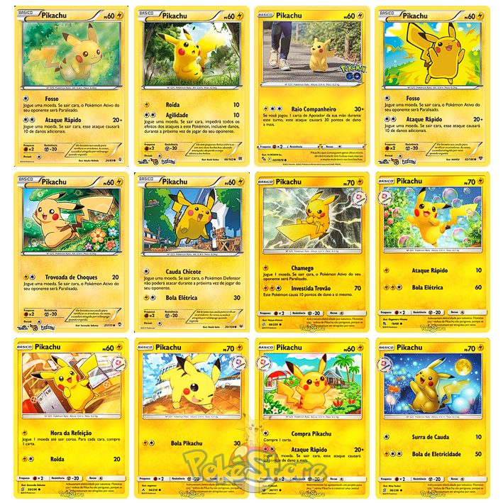 Kit 5 Cartas Pokémon Lendários Sem Repetição Original Copag