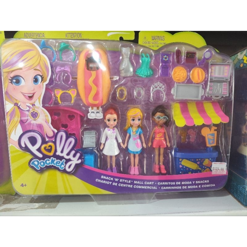 Polly Pocket Pack Quiosque de Moda e Lanchinhos - Mattel - A sua