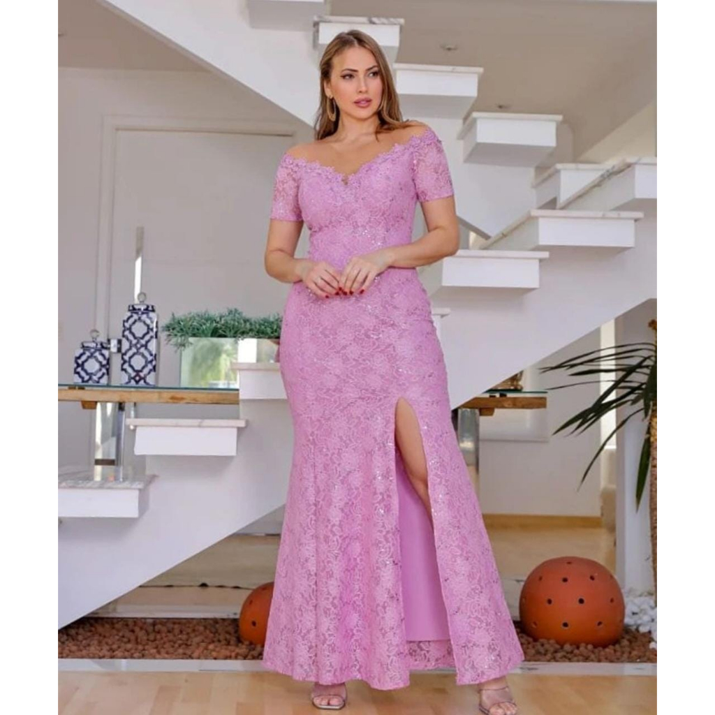 Vestido casamento 2024 civil salmon