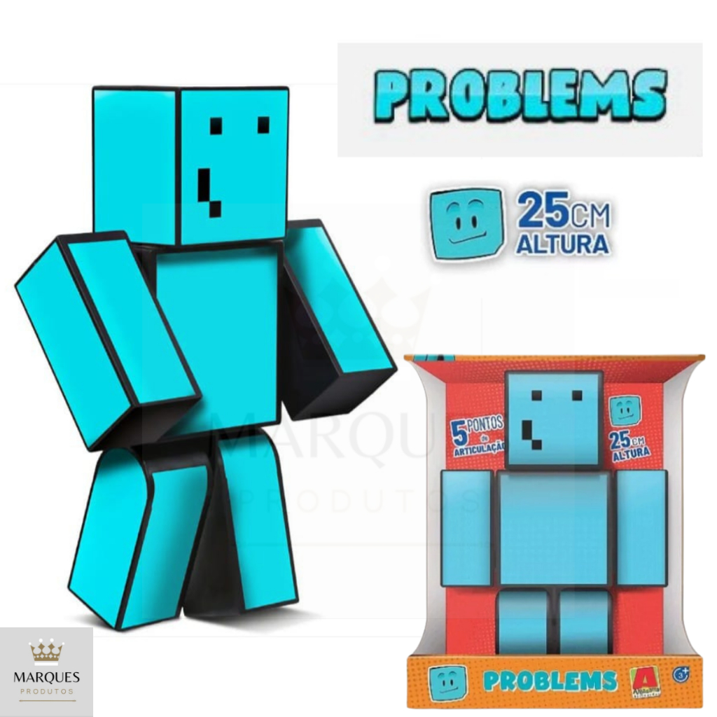 Boneco Problems 25cm - Minecraft