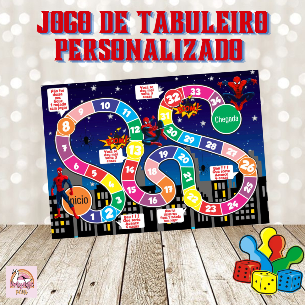 Jogo de Tabuleiro Roblox Personalizado - 15 x 21cm