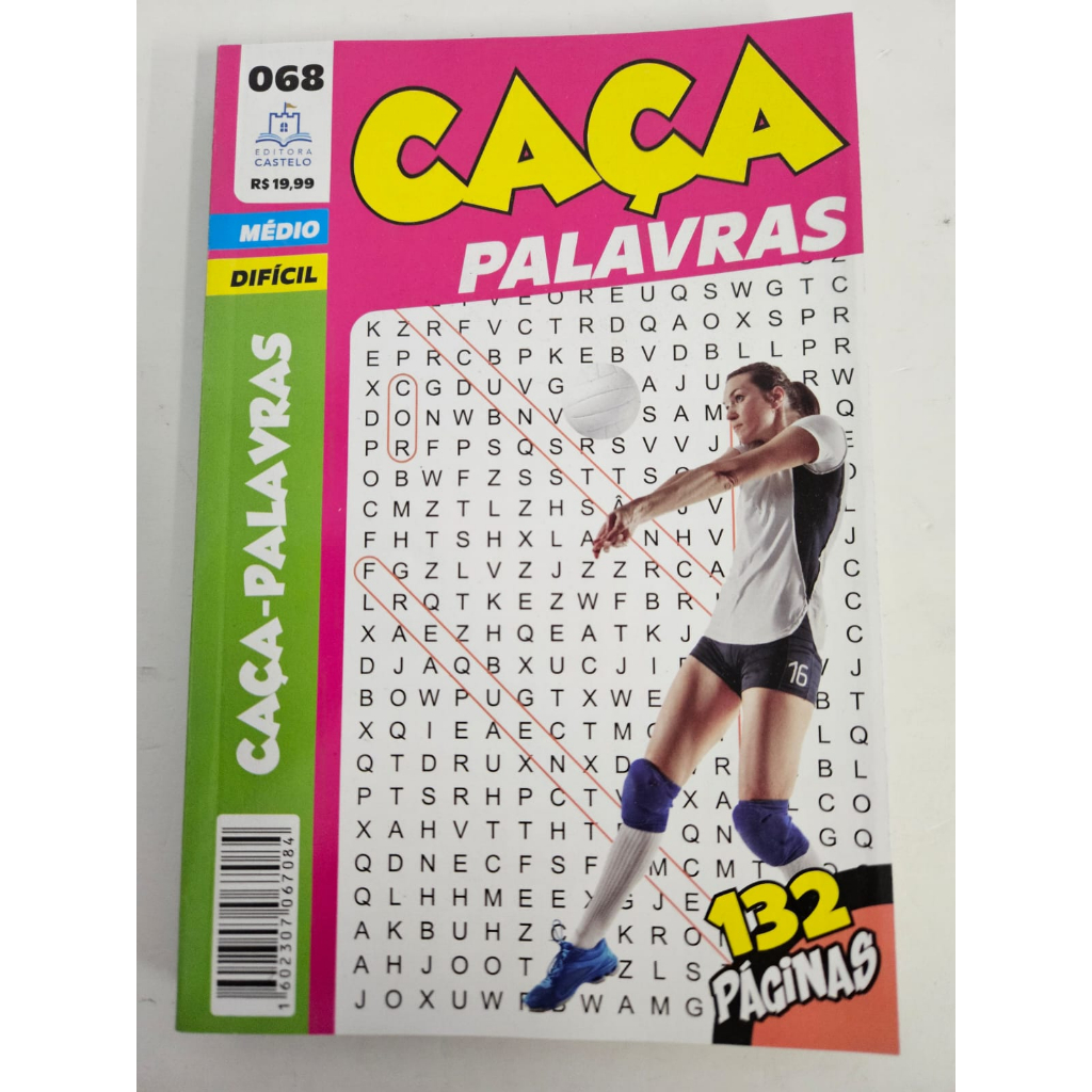 Livro Caça-Palavras 27: Nível Médio/ Difícil - 82 passatempos para