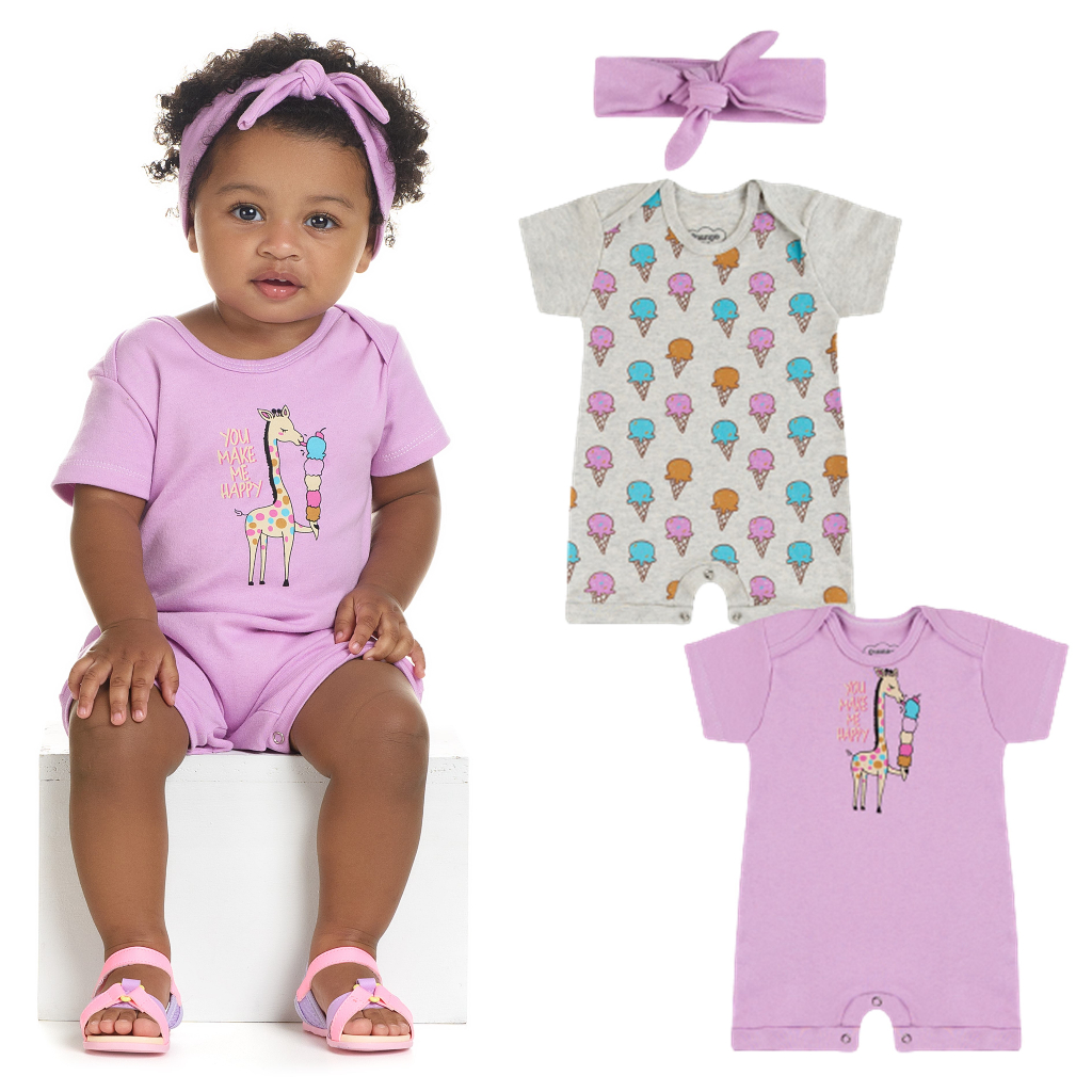 Roupa Para Meninas Bebe Lote Kit Com 15 Peças Verão Atacado