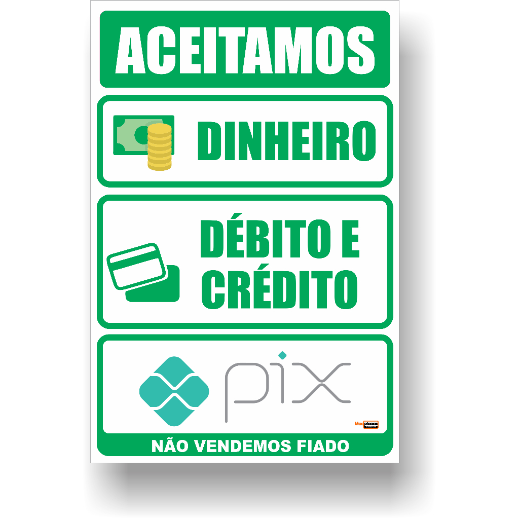 Placa Não Desista Em Inglês Pvc Maqplacas