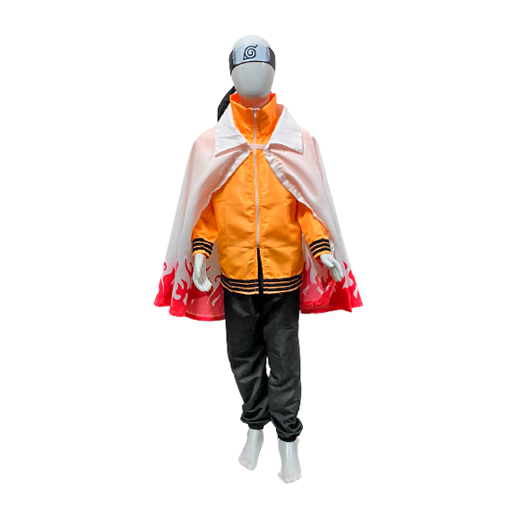 FANTASIA ROUPA NARUTO HOKAGE CAPA INFANTIL COSPLAY