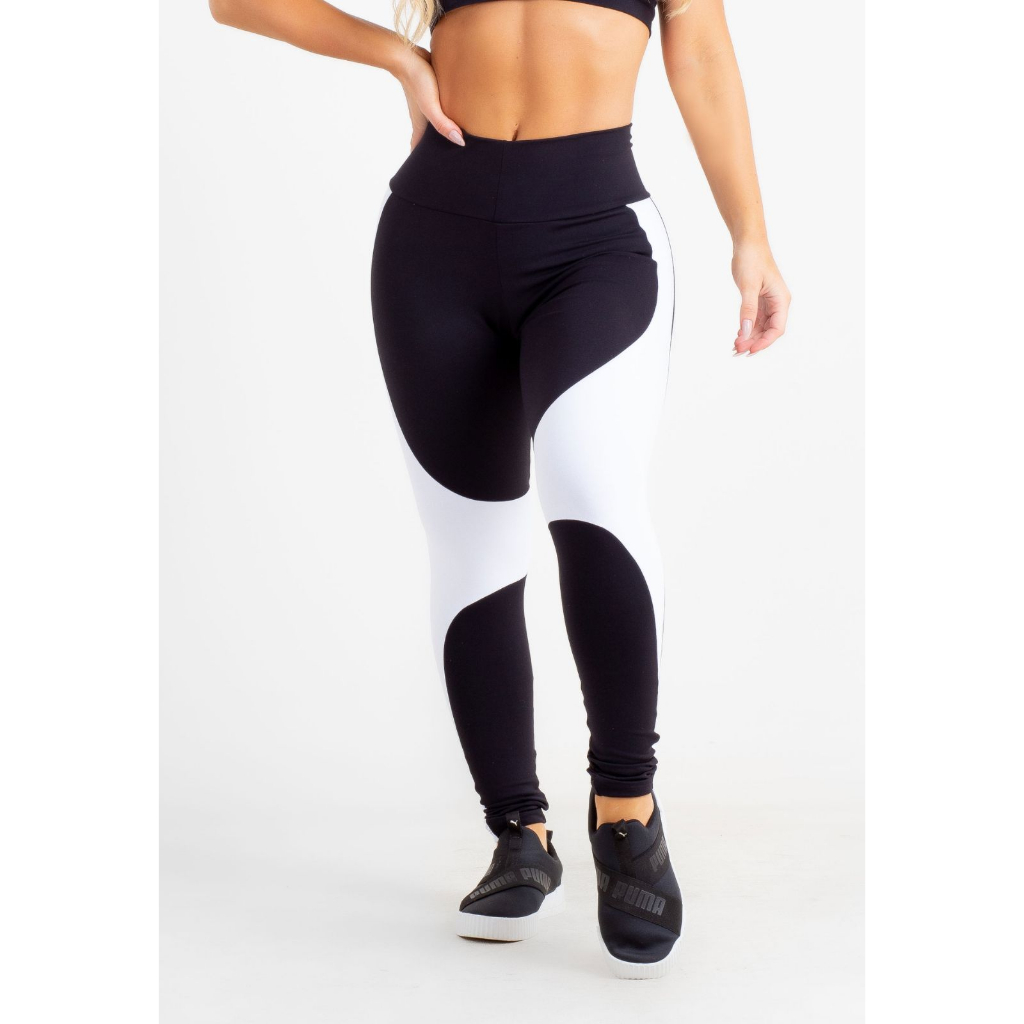 Calça Legging Feminina Montaria Zipper Aumenta Bumbum