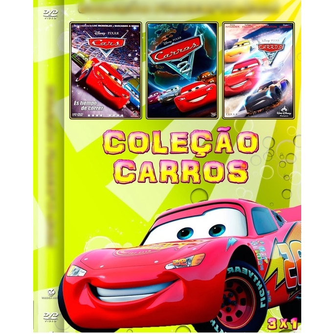 Carros Cars Ps2 Coleção (3 Dvds) Patch Infantil Me