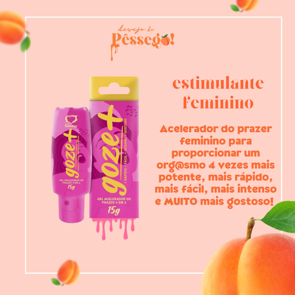 GOZE + ACELERADOR DO PRAZER 4 EM 1 15G SEXY FANTASY | Shopee Brasil