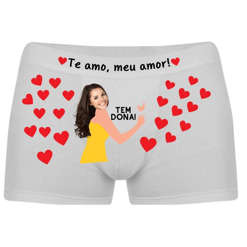 Cueca Personalizada com Foto Namorada Ciumenta | Shopee Brasil