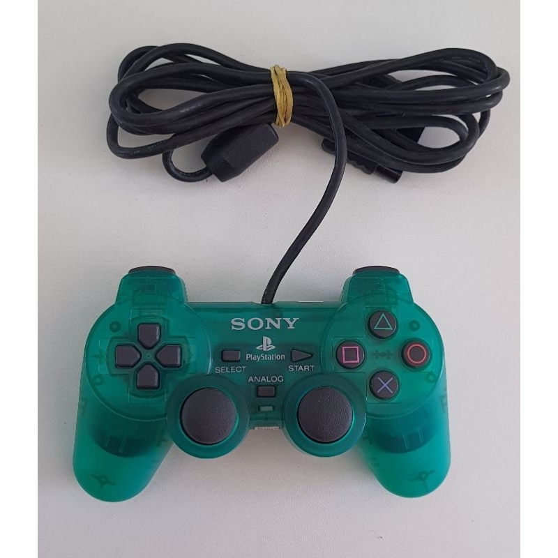 Controle Sony Ps2 Verde Original Do Japao Dual Shock