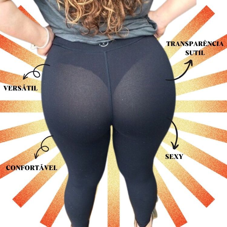 Calça Legging Academia Plus Size Básica Cigarreti 020 - Físico Fitness