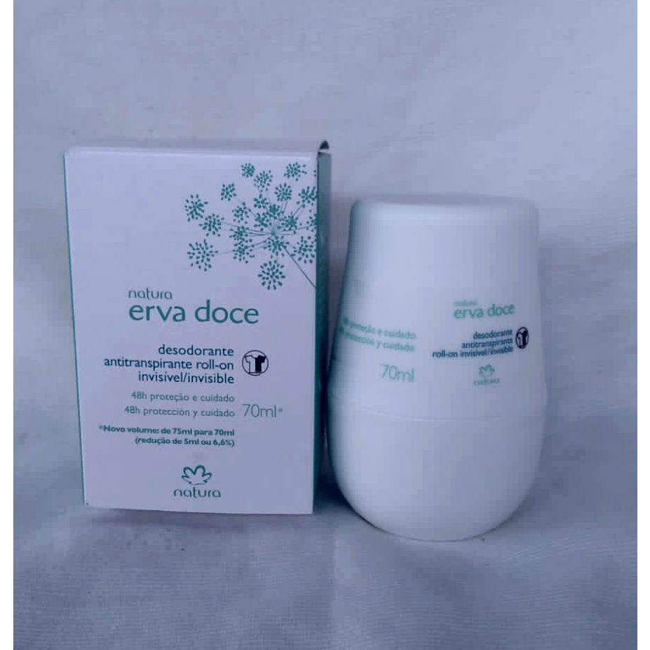 Natura Erva Doce Desodorante Roll-On 70ml - Antitranspirante Roll