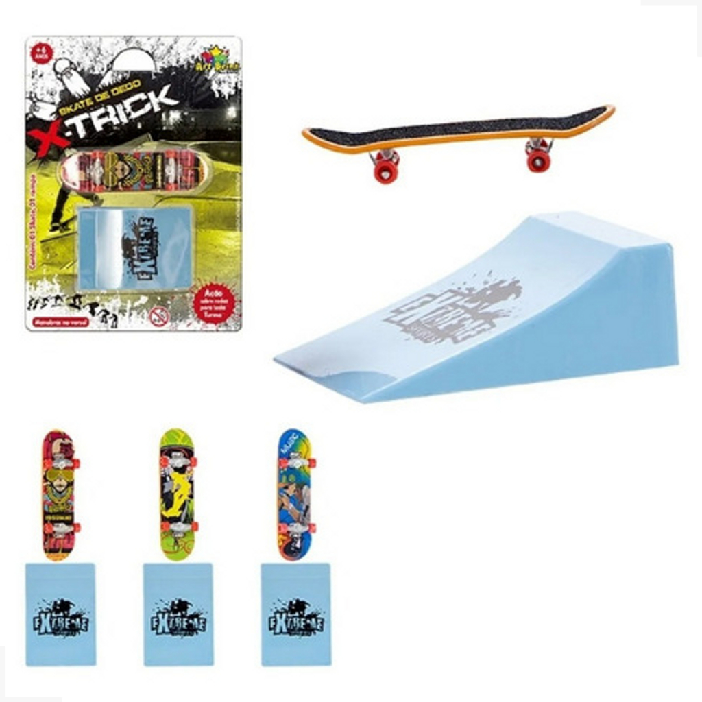 Skate de Dedo Tech Deck Pack com 6 Sortido -Sunny