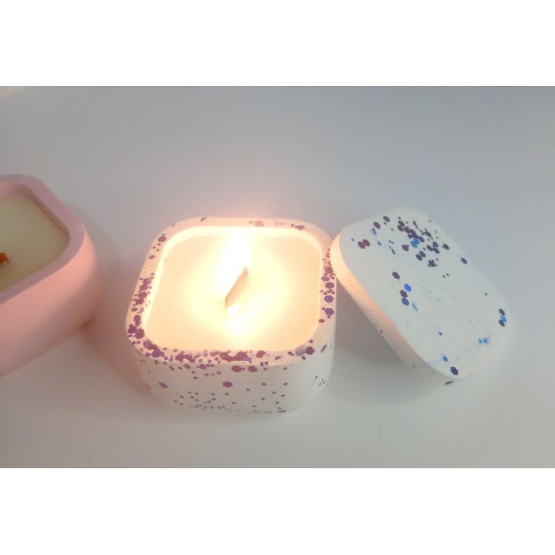 1pc coração-forma decorativa velas aromáticas cera de soja scented vela  para a confissão propor velas de casamento de aniversário 6x3cm