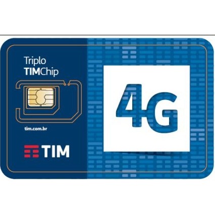 Chip Tim 4g Pré Pago Ddd Automático Qualquer Ddd Do Brasil