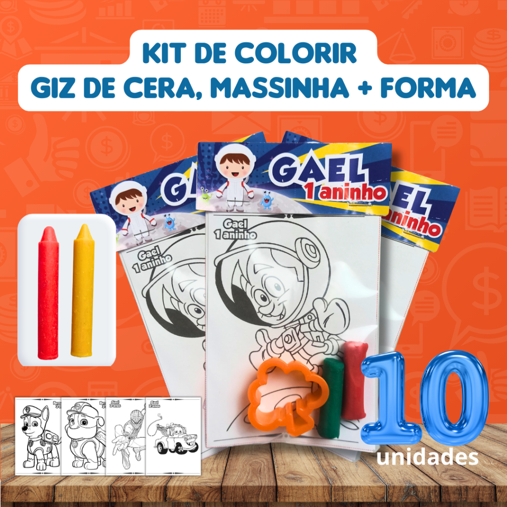 Livro de colorir Roblox lembrancinha - Digion Paper - Kit de