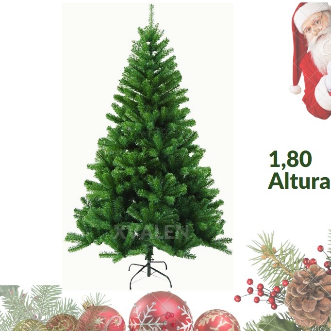 Árvore de Natal Pinheiro Branco c/ Rosa 1,20mt Luxo