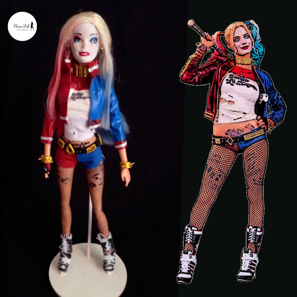 Boneca Barbie Arlequina Esquadrão Suícida (DC Comics) - Para Colecionador  tipo Barbie