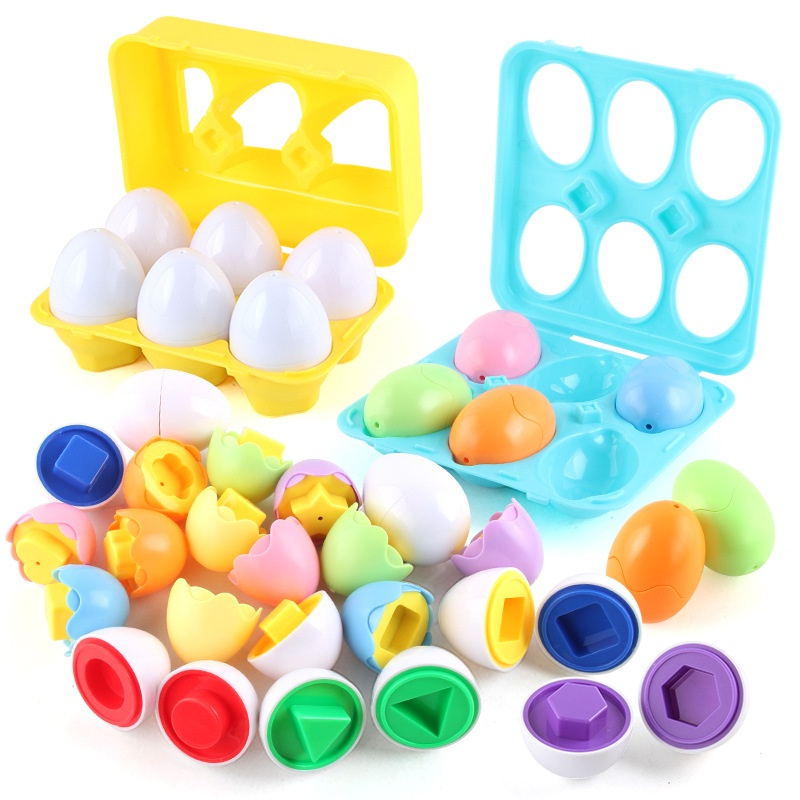 Brinquedos bebês Montessori Brinquedos Ovo 3D Puzzle Jogo Aprendizagem  Brinquedos Jogos Inteligentes De Matemática Ovos Sorter Combinando  Parafusos Kids Presente