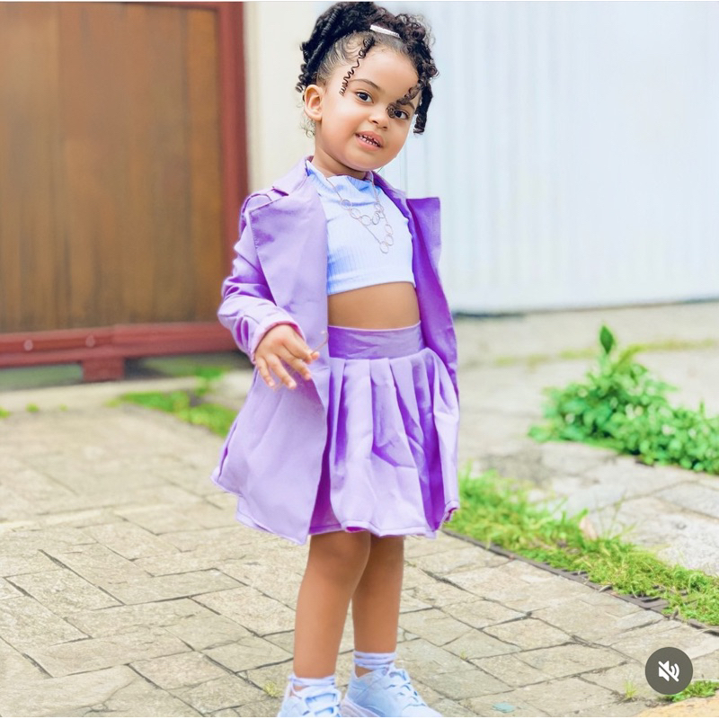 Saia Barbie Roupas Infantil Menina Blogueirinha De Luxo