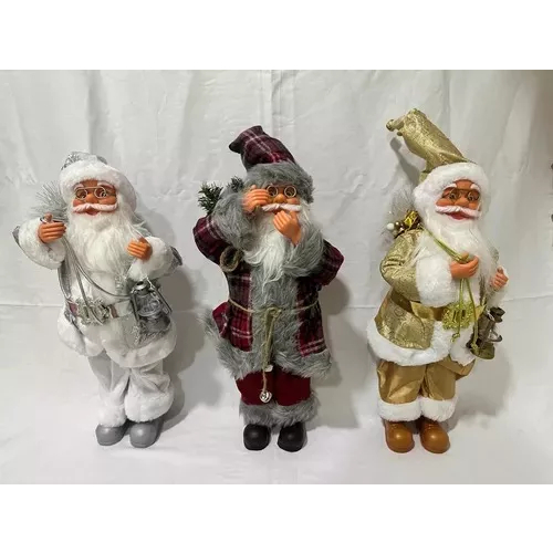 Papai Noel Decorativo com Presente 44cm Tok da Casa - DadePresente