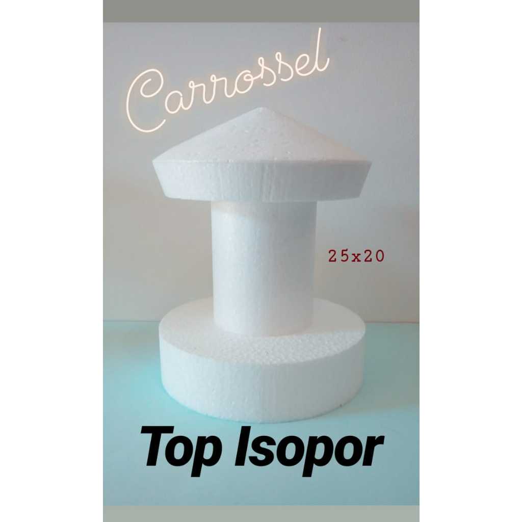 Bolo Isopor Carrossel Com Movimento