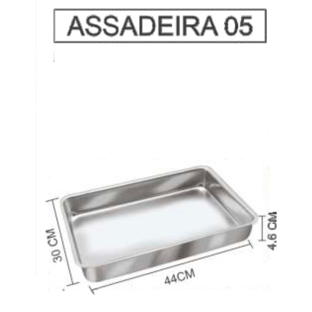 Forma De Bolo Retangular Assadeira 38x27x5,5cm Alumínio SC - Lupel