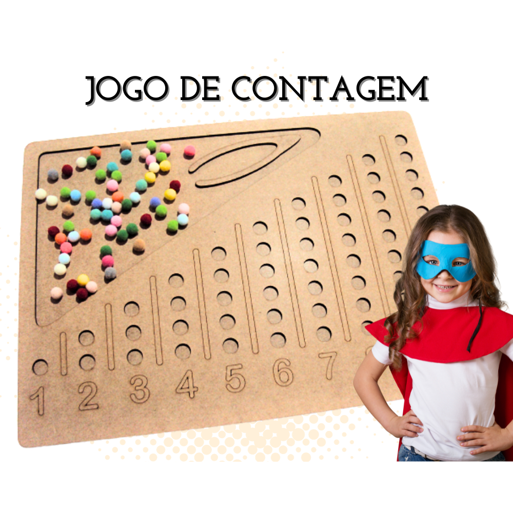 Contagem popular jogo de matemática de madeira cor de jogo