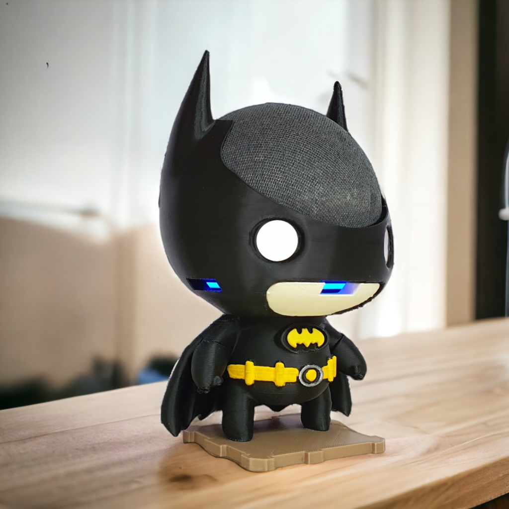 Suporte Alexa Echo POP Tema Batman - Presente, decoração criativa, música,  som, stand de mesa