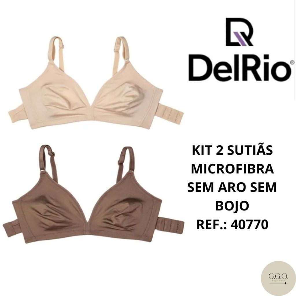 Kit 3 Calcinhas Tanga Microfibra Del Rio 52509