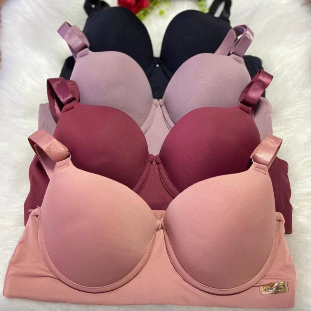 Kit c/3 Sutiã Reforçado Lingerie feminina Alça larga