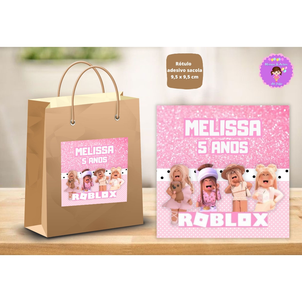 10 Sacolas Roblox Menina