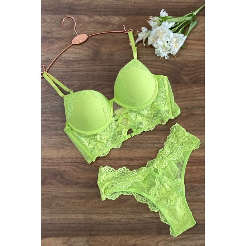 Buy Lime Green Bras for Women by Floret Online