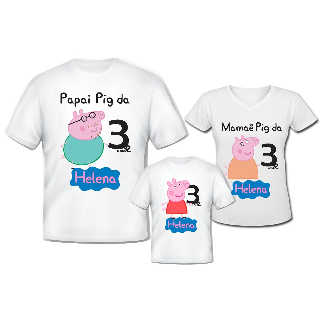 Playeras personalizadas peppa pig hot sale