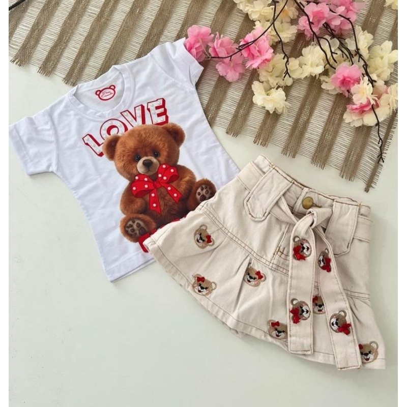 SHORT JEANS FEMININO INFANTIL CRISTAL - Ss boutique Infantil -Tem