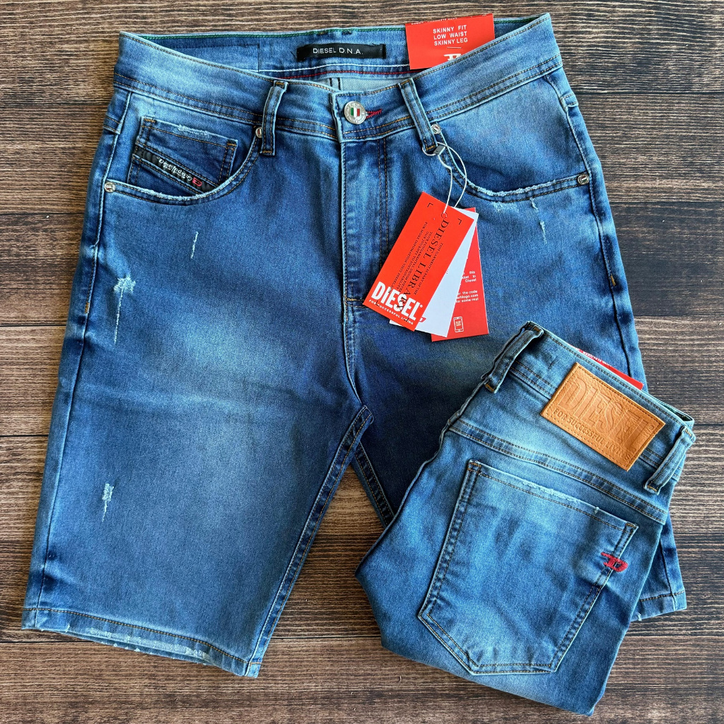 Bermuda jeans best sale masculina diesel