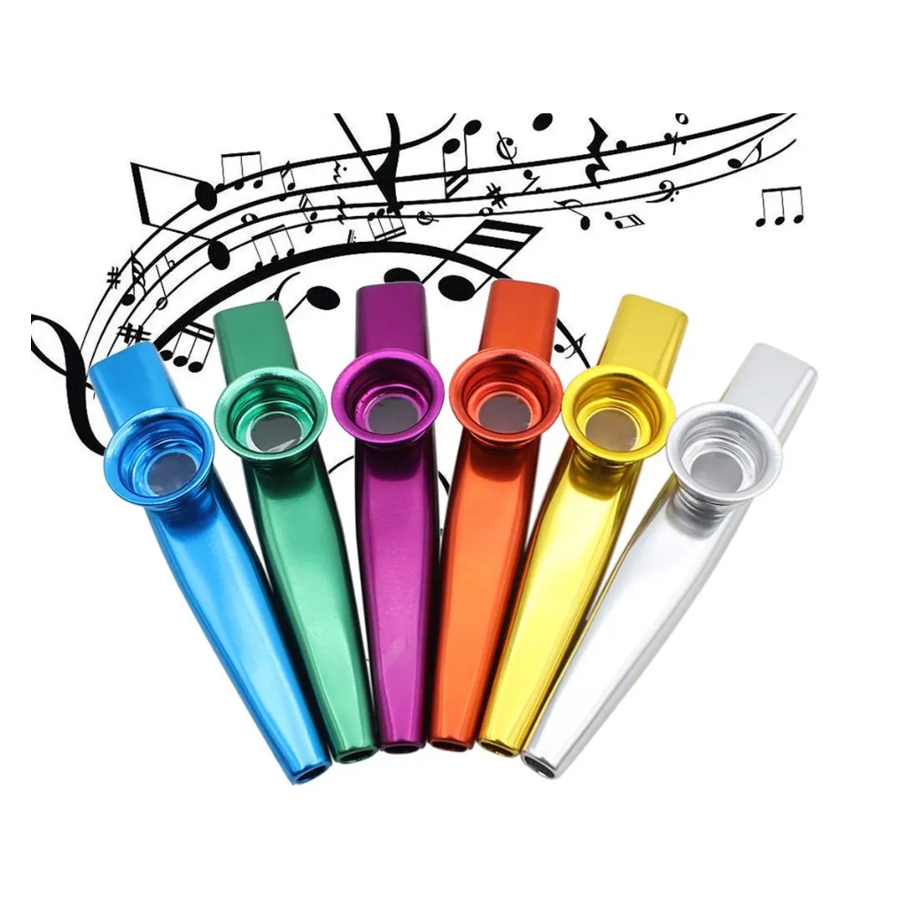 Kazoo Metal Instrumento de Sopro com 8 Peles | Shopee Brasil